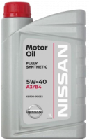 Моторное масло NISSAN 5W-40 SM/CF A3/B4 Synthetic 1л